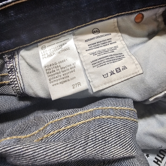 AGolde The Ex-Boyfriend Slouchy Slim Size 27 - Picture 4 of 6